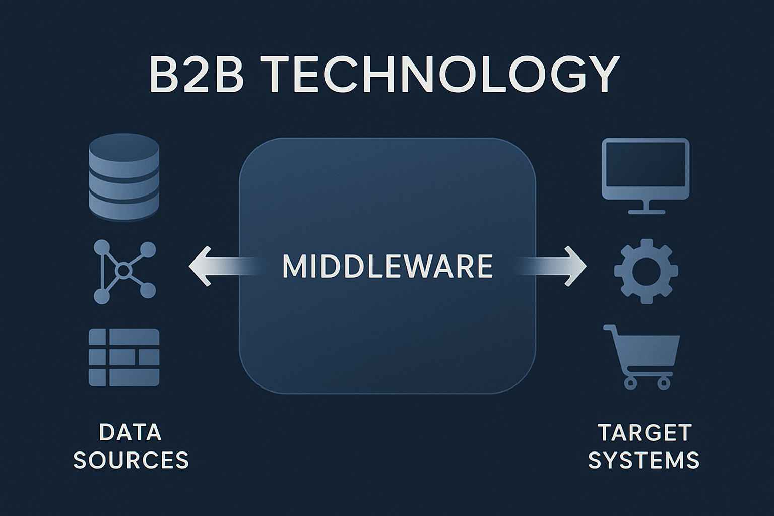 Warstwa middleware porządkująca przepływ danych między systemami